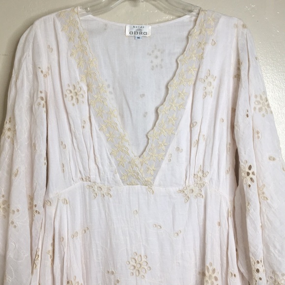 Rare Heidi Abra This Little Bird Eyelet Dress M - Picture 4 of 9